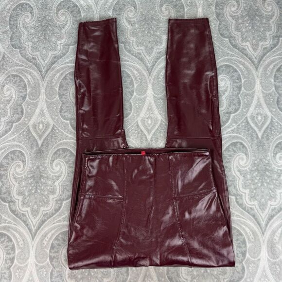Womens Spanx Faux Patent Leather Leggings - Picture 2 of 4
